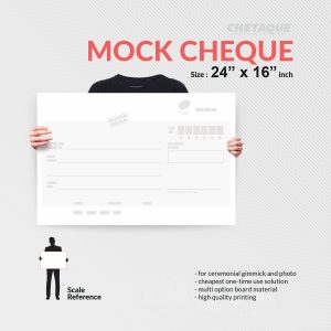 Mock Cheque Board
